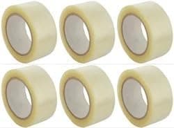 CRAE Packaging Transparent Cello Tape For Office, Home and E-Commerce Packing | 1INCH Diameter | 100 Meter | Pack of 6