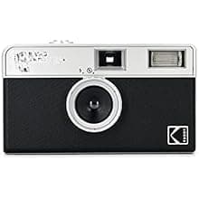 Half Frame 35mm Reusable Film Camera with Built‑in Flash – Focus‑Free, Lightweight, Easy‑to‑Use (Black) (Film &amp; Battery Not Included)