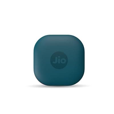 JioTag Air for iOS (Blue) Worldwide Tracker, Pair with Apple Find My app for keys, luggage, bikes, purses etc. inside &amp; outside Bluetooth range, No SIM/subscriptions required, 1+1 year battery, 120 dB
