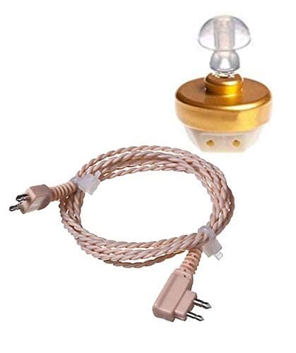 Hearing Aid 2 Pin Wire and Speaker for Pocket Model Hearing Aid 1 Piece