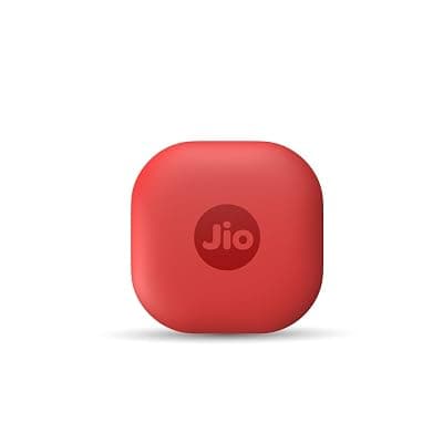JioTag Air for iOS (Red) Worldwide Tracker, Pair with Apple Find My app for Keys, Luggage, Bikes, Purses etc. Inside &amp; Outside Bluetooth Range, No SIM/subscriptions Required, 1+1 Year Battery, 120 dB