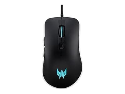 Acer Predator Cestus 310 Wired Gaming Mouse (Pixart 3519 Sensor/4200 dpi/6 Buttons/4 Colored LED Breath Light Backlit in Scroll Wheel/Black)