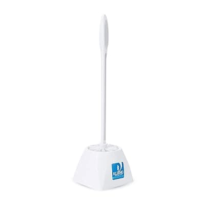 Cello Plastic Eco Round Toilet Brush with Holder Pack of 1, Blue |360 Degree Crimped Bristles, Easy to Hanging &amp; Store Stand |Toilet Cleaning Brush for Western and Indian Toilet, Bathroom for Cleaning