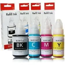Refill Ink Bottles for Canon PIXMA G3000, G2000, G2010, G4010, G3010, G2012, G 1000, G1010, G4000 Ink Tank Printers and Compatible with GI-790 Original Inks Bottle (Multicolor)