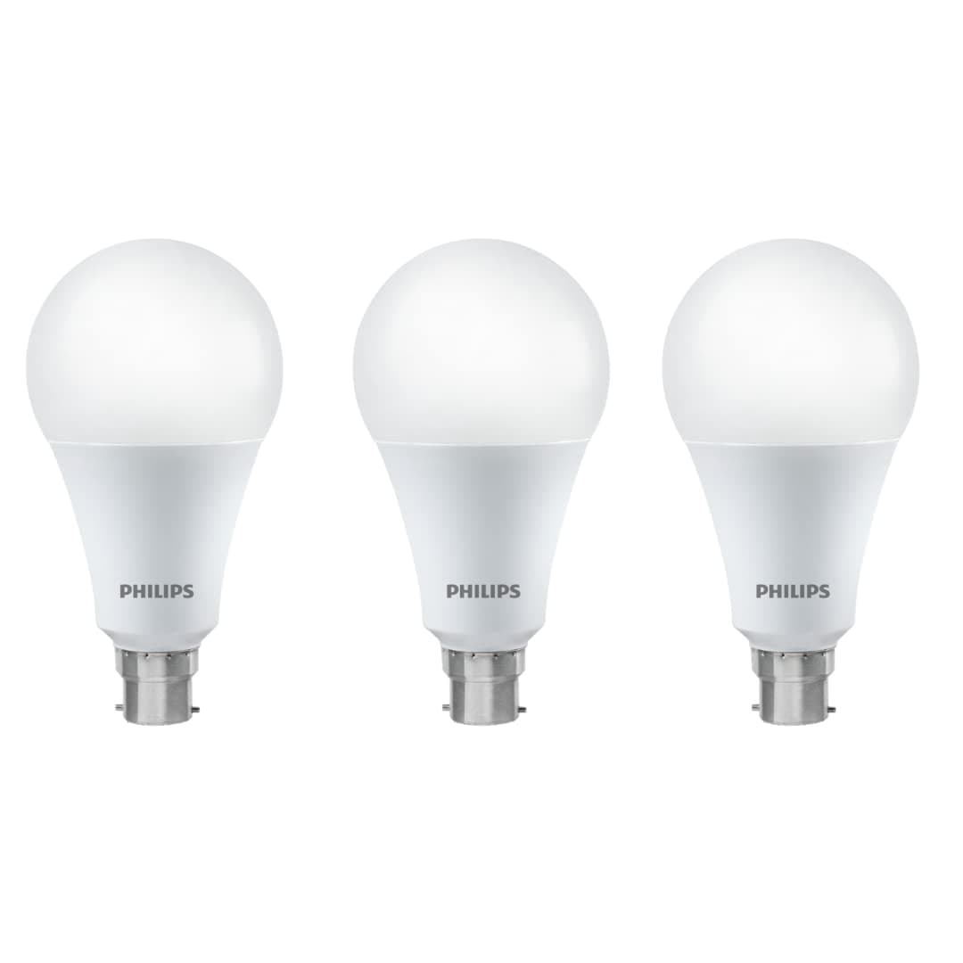 PHILIPS Stellar Bright 16 Watt LED Bulb, Base B22,Cool Day Light, Pack of 3
