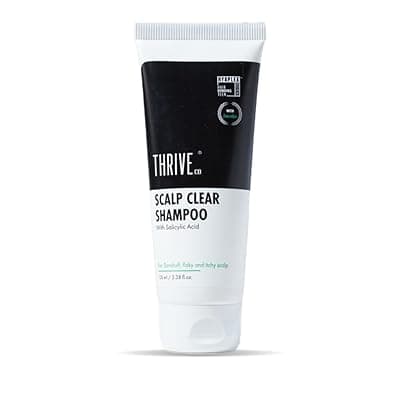 ThriveCo Anti Dandruff Scalp Clear Shampoo | Removes Dandruff From Source | Helps With flaky, Itching, Irritation & Redness Accompanying Dandruff | 100% Effective with First Use | With clinically proven Zenscalpin™, Octopirox, Salicylic Acid Formulation | For Men & Women | 100ml