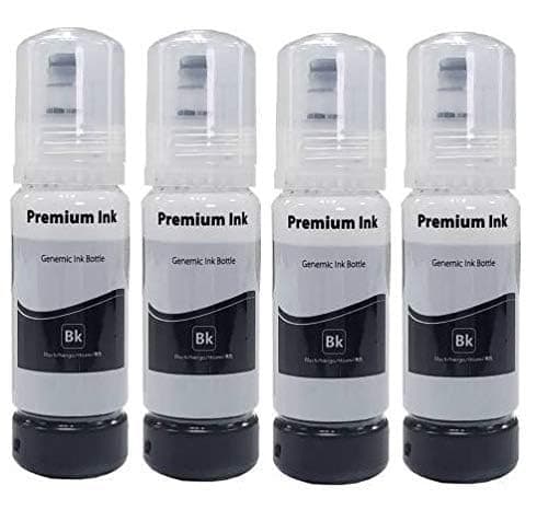 003 Ink for Epson L3110, L3150, L3115, L3116, L3101, L1110, L3151, L3152, L3156, L5190 Printer - 003 Genuine Ink Bottle for epson 003 Black Ink (4 Black)