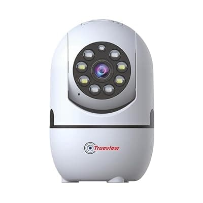 Trueview 2MP Smart CCTV Wi-fi Home Security Camera with Pan Tilt 360� View, 2 Way Talk, Cloud Monitor, Motion Detect, Supports SD Card Up to 256 GB, Night Vision (2MP Color Night Vision Smart Camera)