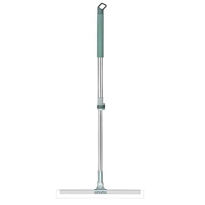 Rotating Floor Squeegee, Heavy Duty Bathroom Wiper with 180-Degree Swivel Head- Silicone Rubber Blade Floor Wiper-Magic Floor Wiper Flexible Mop |