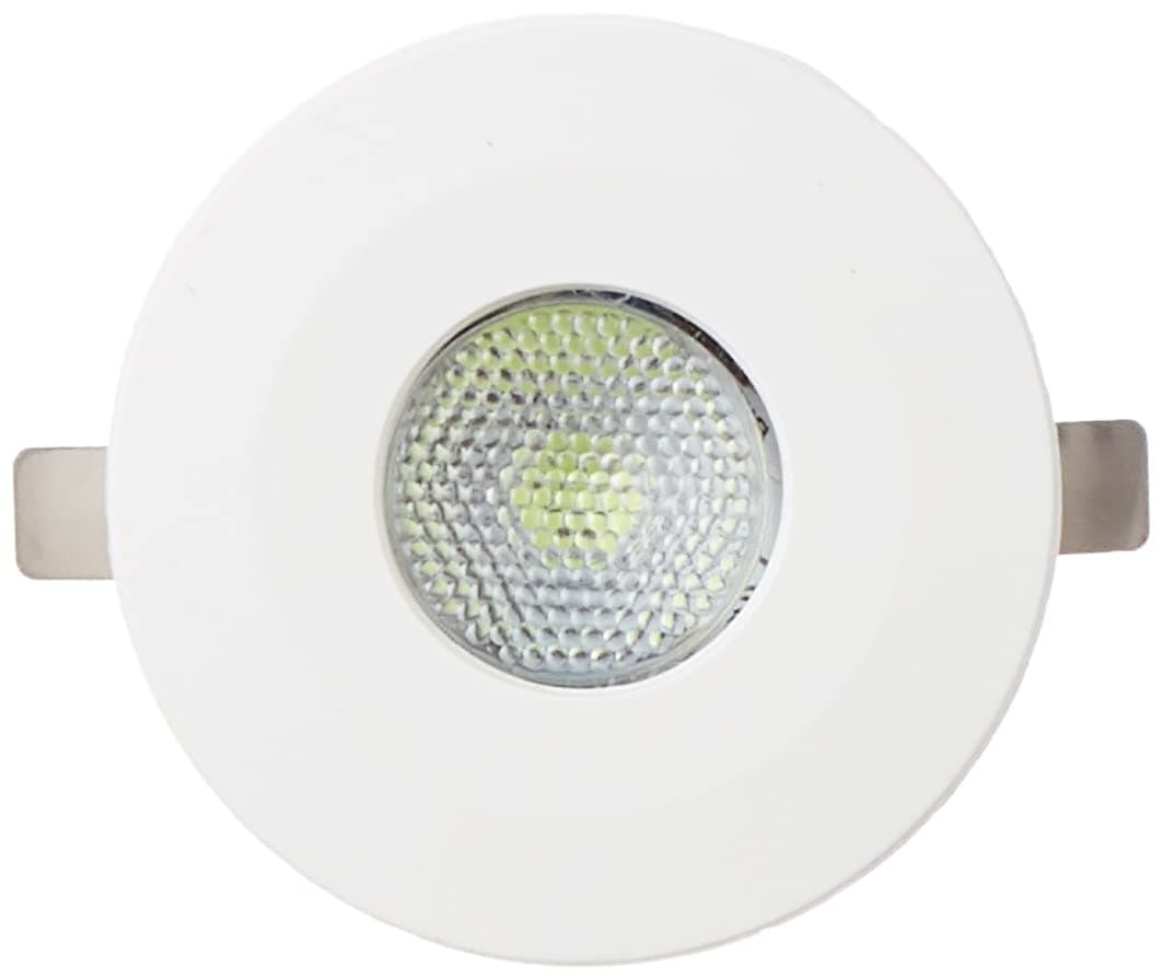 wipro Polycarbonate Garnet 2W Led Integrated Spotlight | Green Color | Compact Design Ceiling Spot Light for Cabinets & Wardrobes| Cutout - 33Mm|Pack of 3