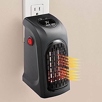 Ruhish 400W Portable Plug-in Digital Electric Handy Air Warmer Blower Adjustable Timer Digital Display Heater for Home/Office/Camper (Multicolour)