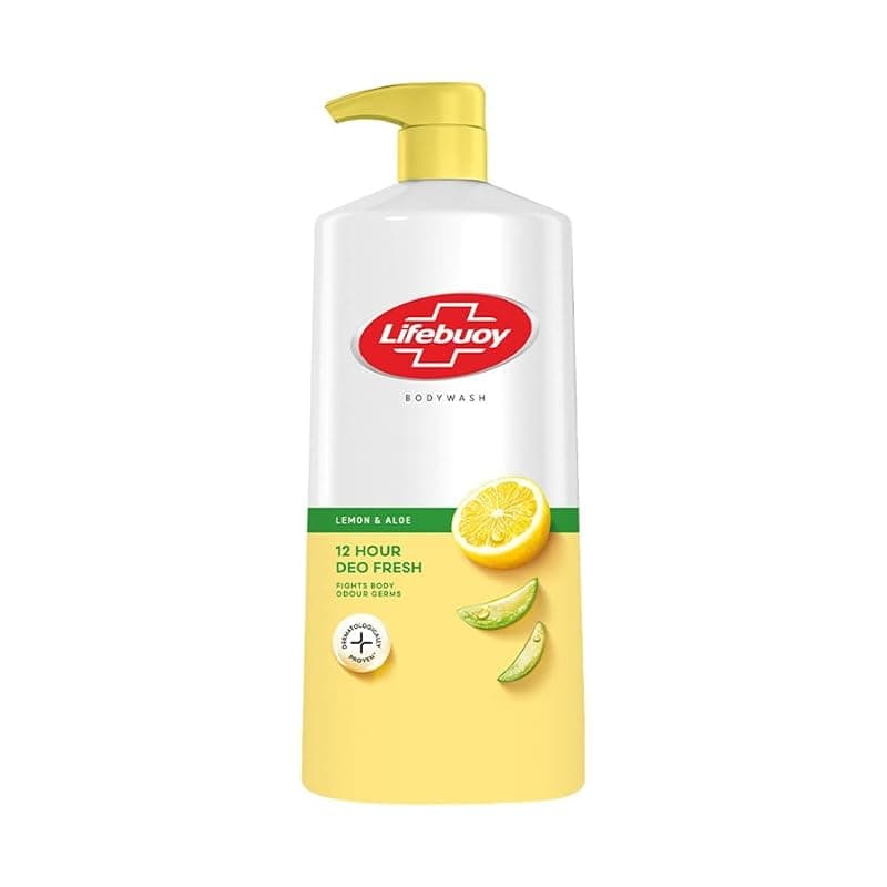 Lifebuoy Lemon &amp; Aloe Bodywash | 12hr deo fresh | Fights body odour germs| 750ml