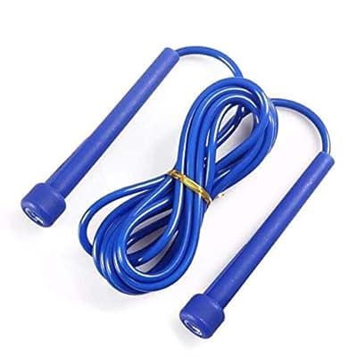 Simran Sports Speed Skipping Rope, Jump Rope With Pvc Handle, Multicolor Pvc Pencil Skipping Rope For Men, Women, Boys & Girls (Blue)