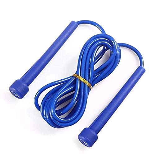 Simran Sports Speed Skipping Rope, Jump Rope With Pvc Handle, Multicolor Pvc Pencil Skipping Rope For Men, Women, Boys & Girls (Blue)