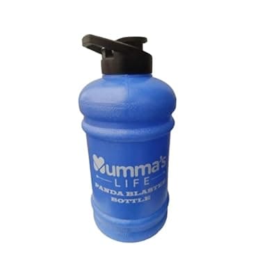Mumma's LIFE- Water Jug 2.2L Big Water Bottle Half Gallon Sports Water Bottle Big Capacity Leakproof Container BPA Free Water Bottles for Fitness Gym Yoga Travel Cycling Camping Outdoor (Blue)