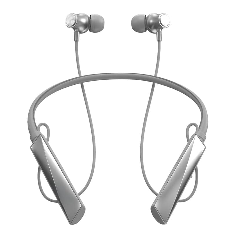 DJ M8 Neckband Voice Changer Earphones, Splash &amp; Dust Resistant, India's First Voice Changer, Wireless Headphones Neckband Fast Charging with Long Life (Grey)