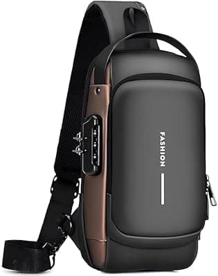 Waterproof Polyester Crossbody Sling Bag, Anti Theft Chest Backpack for Men & Women, College Bag, Shoulder Travel Backpack for Outdoor Work Backpack
