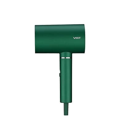 VGR V-431 Professional Hair Dryer 1600-1800Watts 3 Heat Setting &amp; 2 speed settings comes with Double Overheating Protection, Cool function &amp; 1.8m cable - Green