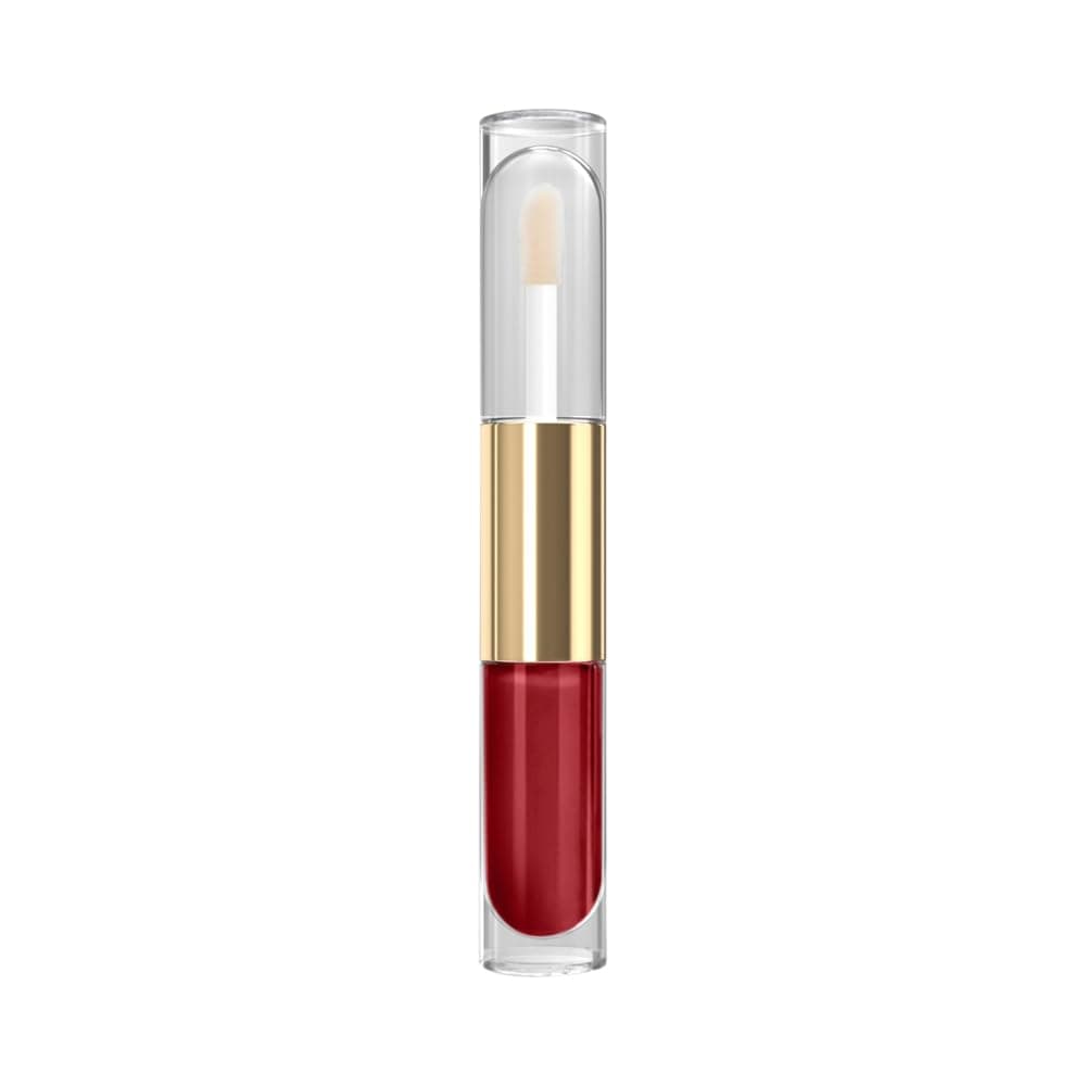 Lakme 9to5 Double Duty Matte to Glass Liquid Lip, Transfer Proof- Fiery Red 7.6ml