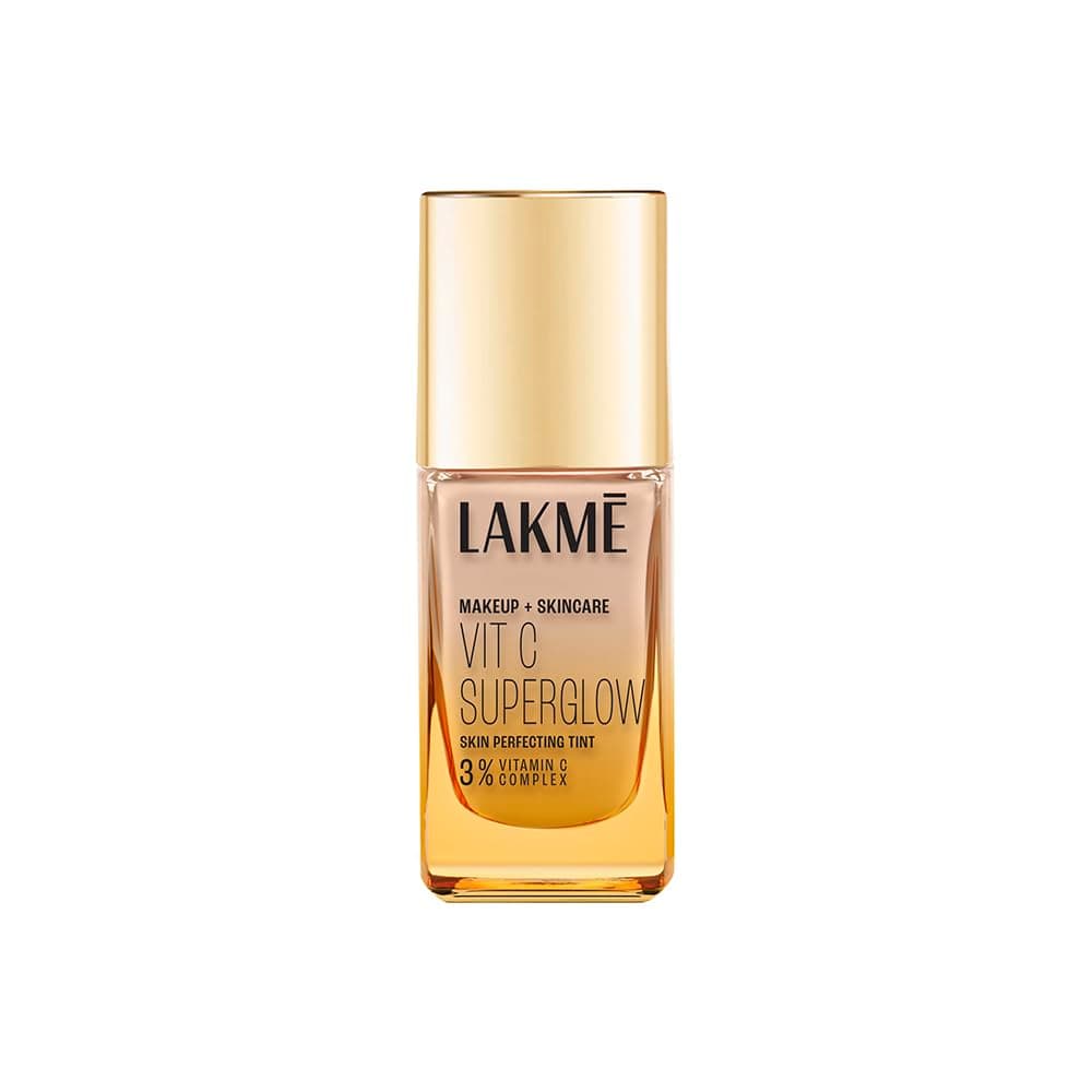 Lakme Makeup+Skincare VitC Superglow Skin Perfecting Tint Warm Sand W160 25ml