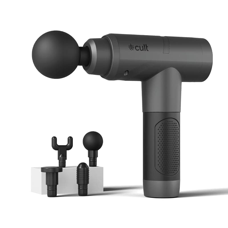 Cult Impact Pro Gun Whole_Body Massager, 4500Mah Battery, 6 Speed Intensities, Deep Tissue Pain Relief, Multicolour
