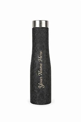 Fitness Mantra® Name Customisation 1 Litre Water Bottle | Personalised Bottle with Custom Name Engraving | BPA Free, Leakproof | Ideal for Gym, School & Gifting| Hexa|