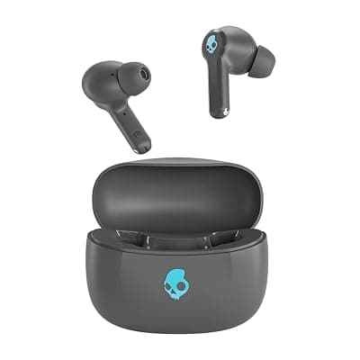 Skullcandy Ink’D True Wireless Earbuds, 48Hr Battery + Rapid Charge, Quad-Mic ENC, Multipoint Pairing, 10mm Drivers, Low Latency, Sweat &amp; Water Resistant, Bluetooth v5.4 -Gery Matte