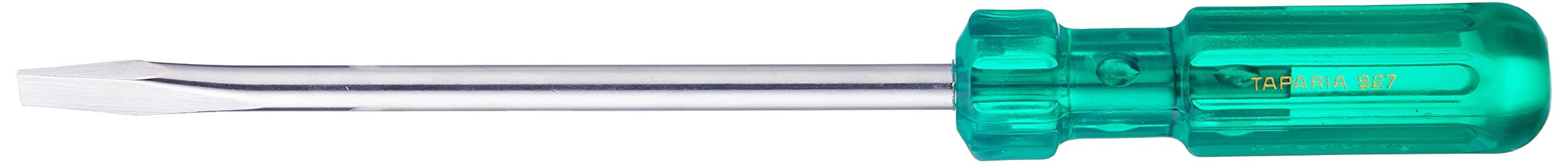 Taparia 927 Steel (10.0 X 1.2Mm) Flat Tip Screw Driver (Green&Silver), 1 Pc