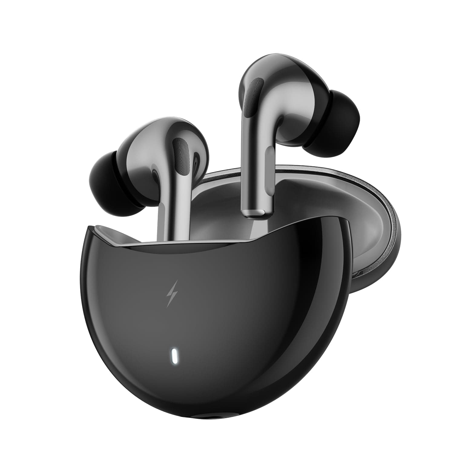 Fire-Boltt Aero TWS Earbuds Custom EQ, Wireless Bluetooth 5.4, Music & App Support, 50H Playtime, Fast Charging Case, 50ms Low Latency for Gaming, Touch Controls, IPX4 Waterproof, Clear Calls - Grey