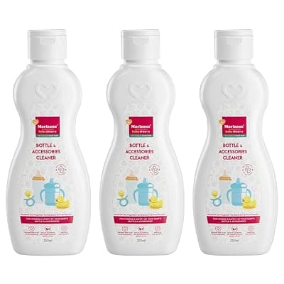Morisons Baby Dreams Feeding Bottle & Accessory Cleaner | Anti-Bacterial | Safe for Babies | Kills Germs | Leaves no Residue | Made with Natural Ingredients | 250ml Pack of 3