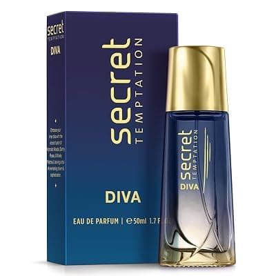 Secret Temptation Diva Luxury Perfume for Women | Long Lasting Smell &amp; Aromatic Woody Fragrance | Eau de Parfum - 50 ml