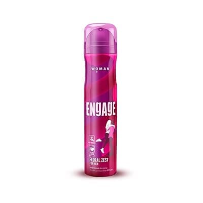 Engage Floral Zest Deodorant for Women, Citrus and Floral, Skin Friendly Deo, 150ml Body Spray