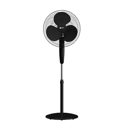 Orient Electric Stand 81 Pedestal Fan | 1330 RPM 75 CMM | COP-TER Technology | 100% Copper Motor | Cord winder | 90 Degree Oscillation & Tilt | Adjustable Height | 3 Speed | 55W | Military Grade Guard