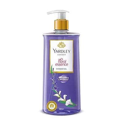Yardley London| Shower Gel| Floral Essence| With Natural Floral Oils Of Gardenia &amp; Waterlily| No Parabens| No Silicones | 500ml