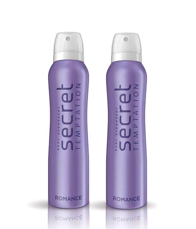 Secret Temptation Romance Deodorant for Women, Pack of 2, (225ml each)