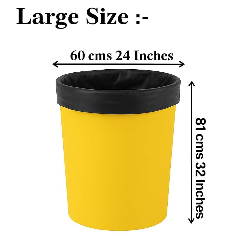 Compostable Garbage Bag Large Size - Pack of 6, Eco-Friendly Dustbin Bags Large Size for Home and Office, Durable and Biodegradable Garbage Bag Solution | 60 Count|
