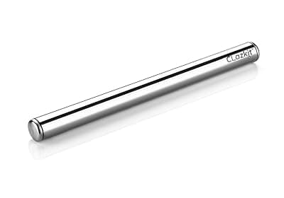 Clazkit Stainless Steel Rolling Pin Chapati Belan Best Kitchen Accessories Roti Roller Size (Dia 25 Mm X 31.8 Cm)