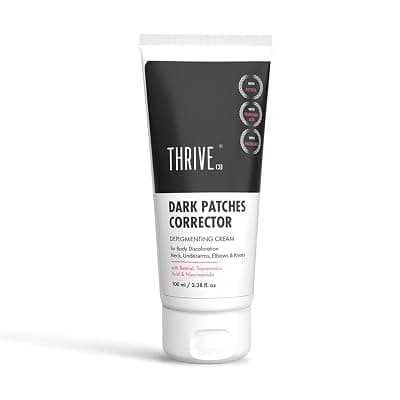 ThriveCo Dark Patches Corrector Cream | Dark Patches Removal | With Retinal &amp; Niacinamide.. For Underarms, Inner Thighs, Knuckles, Elbows &amp; Knees. Men &amp; Women | 100ml