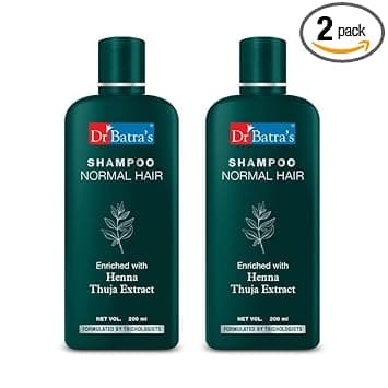 Dr Batra’s Henna & Thuja Hair Growth Shampoo (200 ml, Pack of 2) | Anti Hair Fall | Clinically-Inspired Hair Care Approach | Formula for Stronger Roots | Scalp Nourishment | For Men & Women