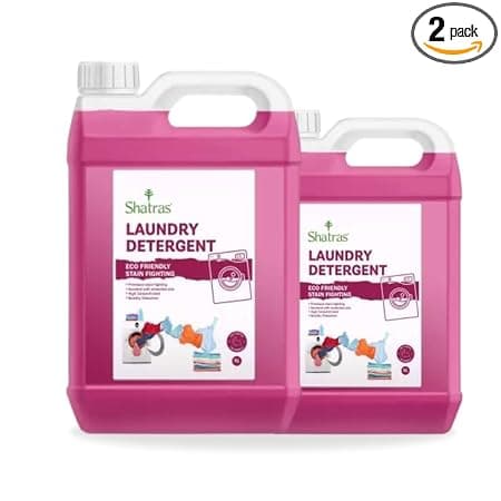 Shatras Deep Cleaning Laundry Liquid Detergent, Natural, Organic, No harmful chemical included, Baby Safe, Skin Friendly(Pack of 2)