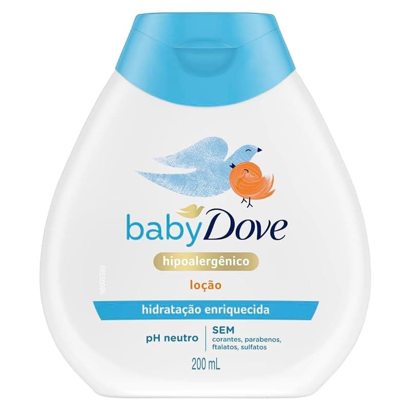 Baby Dove Rich Moisture Nourishing Baby Lotion 200 ml, With Moisturising Cream, Gentle Care for Baby's Soft Skin