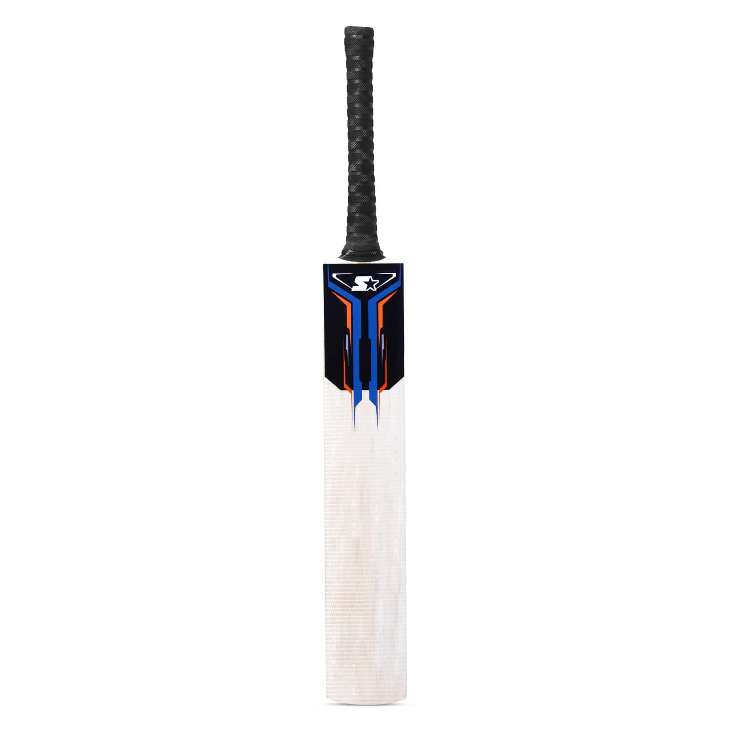 STARTER Kashmir Willow Cricket Bat with Half Cane Handle-13+ Years Kids- Full Size- Multi-Colour