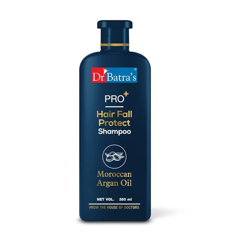 Dr Batra’s PRO+ Anti Hair Fall Control Shampoo | Doctor-Backed Hair Fall Control | With Moroccan Argan Oil, Biotin & Thuja | Sulphate & Paraben Free | For Men & Women (350 ml)