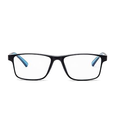 Intellilens Computer Glasses for Eye Protection | Reading Glasses for Men | Blue Light Blocking Glasses Spectacles | Blue Cut Glasses | UV Protection Glasses | For Men &amp; Women | Zero Power | Medium