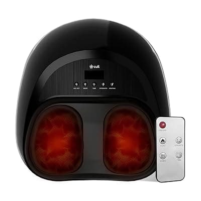 Cult Pulse foot massager with Air compression, Deep Kneading rollers, Multiple Modes, Pain Relief leg massager