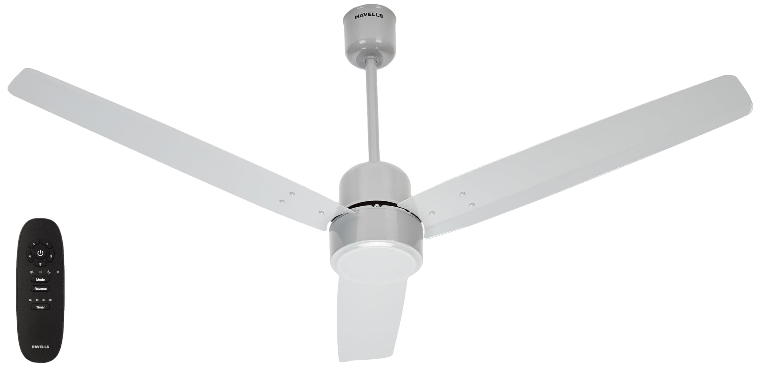 Havells EPIC BLDC Ceiling Fan 1200mm, 380 RPM, Savings upto 65%, Reverse Rotation, 4 Modes (Boost, Sleep, Breeze, Mop), Low Wattage 30W, Low Noise, Air Flow:225 CMM, 3 Year Warranty, Grey