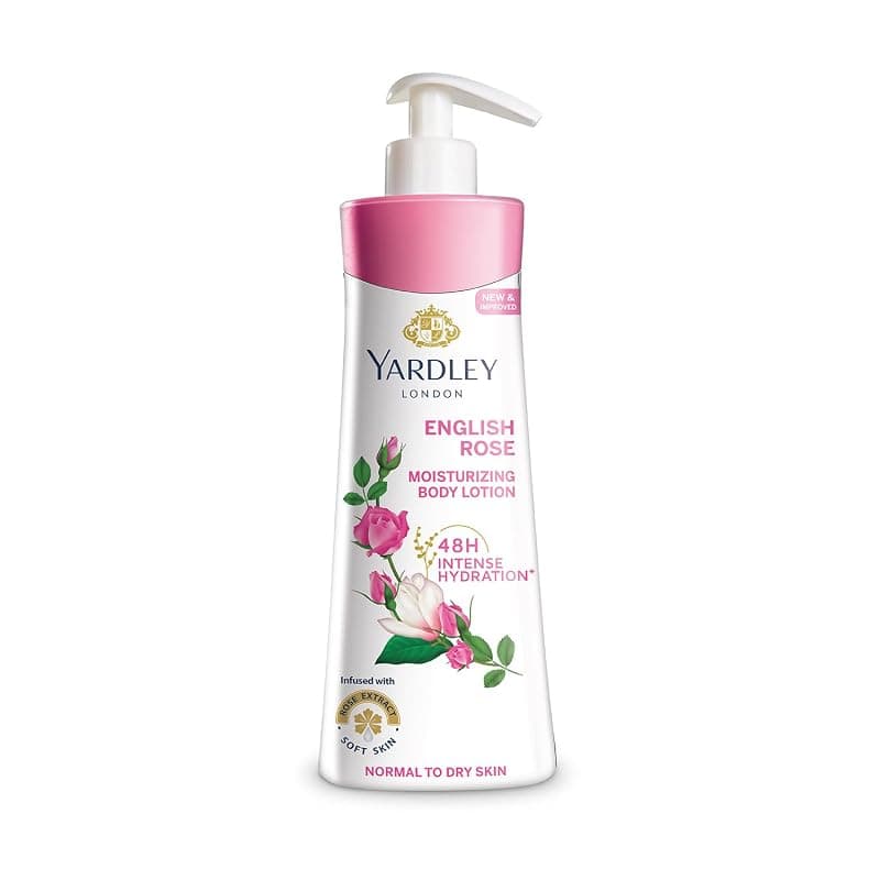 Yardley London English Rose Moisturizing Body Lotion With Germ Shield| Infused With Rose &amp; Geranium Oil| Daily Use Hand &amp; Body Lotion With Vitamin C &amp; B3 For Women| 400ml