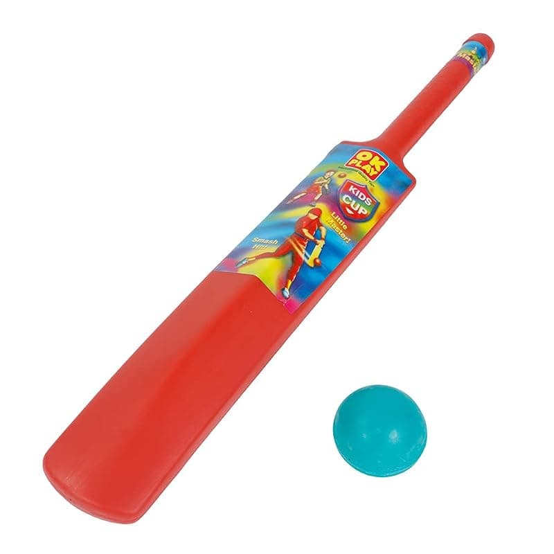 OK Play My First Cricket Set for Kids (5 to 10 Years) - Red