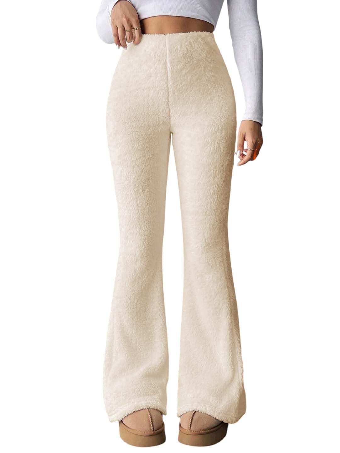 KOTTY Women’s Coral Fabric Flared Fit Pant – Super Soft Thermal Design for Stylish Cold Weather Comfort