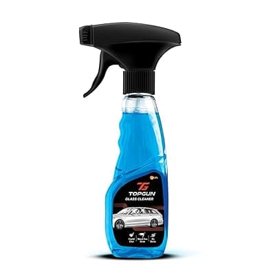 TOPGUN Glass Cleaner 250 ml, Easily Removes Mud, Dirt, Grease, and Finger Marks from Glass